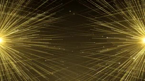 Zlaté částice světla — Stock video