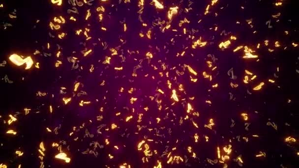 Un gruppo di fuochi d'artificio nel cielo — Video Stock