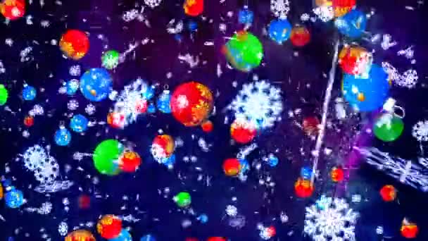 En grupp färgglada ballonger — Stockvideo