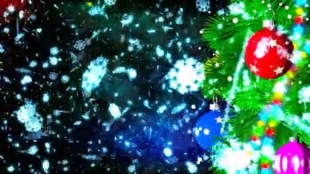 Приємний Різдвом куль — стокове відео