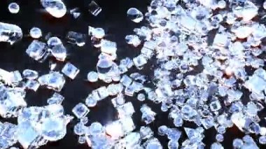 Buz soyut geometrik şekiller 