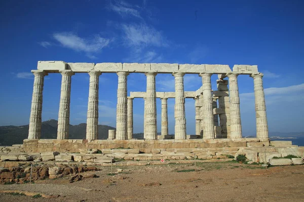 Posejdon Tample na przylądku Sounion w Grecji — Zdjęcie stockowe