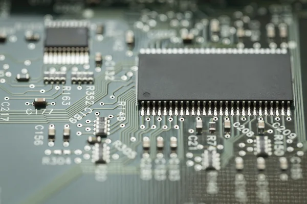 Een computerchip — Stockfoto