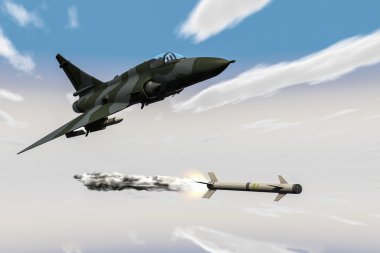 Silahlı bir jetfighter
