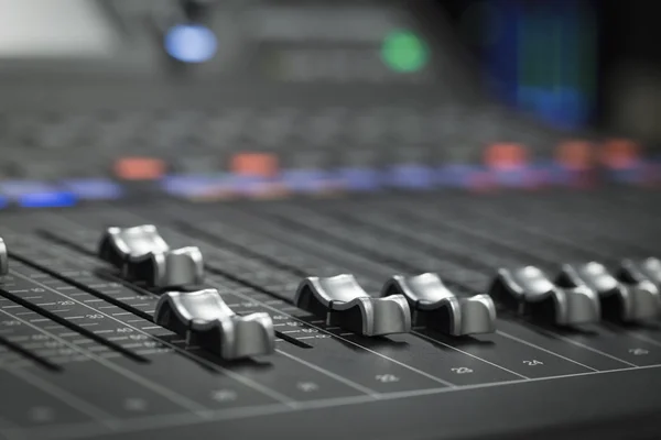 Professionele audio-mixer — Stockfoto