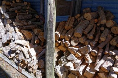 Uzun bir kış için yakacak odun
