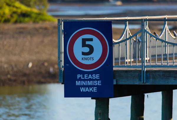 Señal Nudos Muelle — Foto de Stock