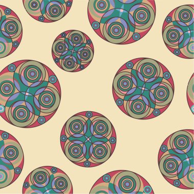 Daire geometrik seamless modeli