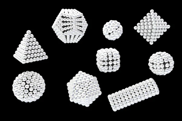 Formen von Silber-Nanopartikeln — Stockfoto