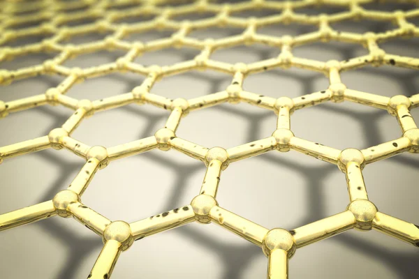 Nanogrid, 나노 입자, 3d 그림 — 스톡 사진