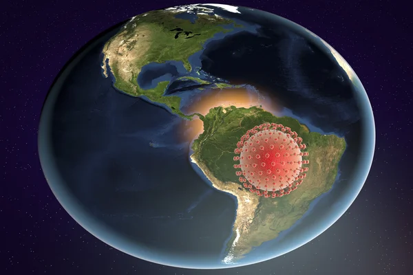 Zika virus and Brazil — Zdjęcie stockowe