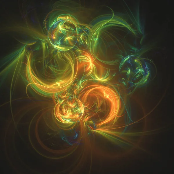 Abstract Fractal Space Science Background Illustration — Stok fotoğraf