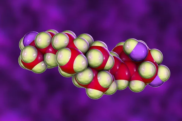 Calcitriol Molecule Activated Form Vitamin Used Treatment Calcium Deficiency Hypoparathyroidism — Stock Photo, Image