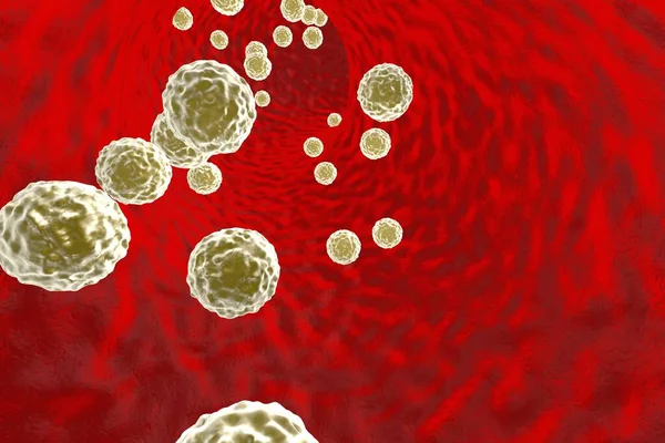Wirusy Krwi Uogólniona Infekcja Wirusowa Ilustracja — Zdjęcie stockowe