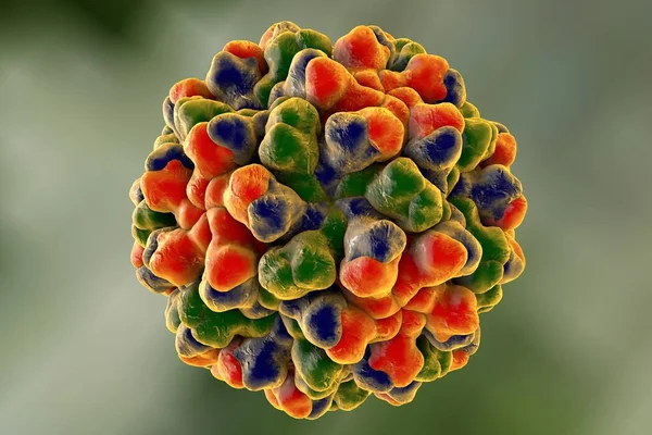 Tomate Espeso Truco Virus Sobre Fondo Colorido Ilustración — Foto de Stock