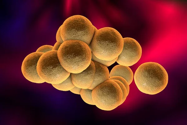 Βακτήρια Staphylococcus Aureus Mrsa Πολύχρωμο Φόντο Εικονογράφηση — Φωτογραφία Αρχείου