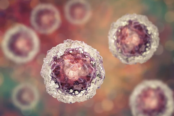 Βλαστικά Κύτταρα Πολύχρωμο Φόντο Εικονογράφηση — Φωτογραφία Αρχείου