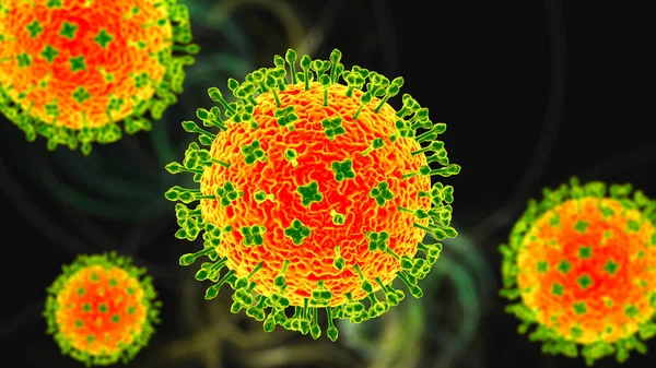 Virus Nipah Nuevo Virus Transmitido Por Murciélagos Que Causa Enfermedades — Foto de Stock