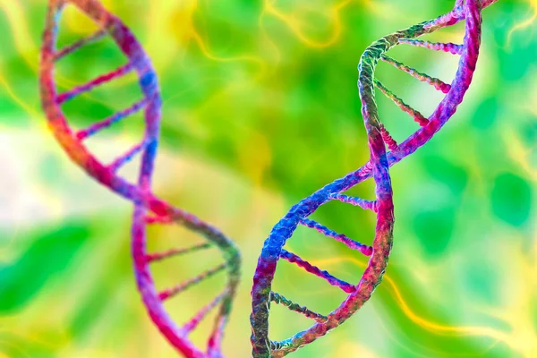 Dna Molekül Doppelhelix Illustration Genetische Mutation Und Genetische Störungen — Stockfoto