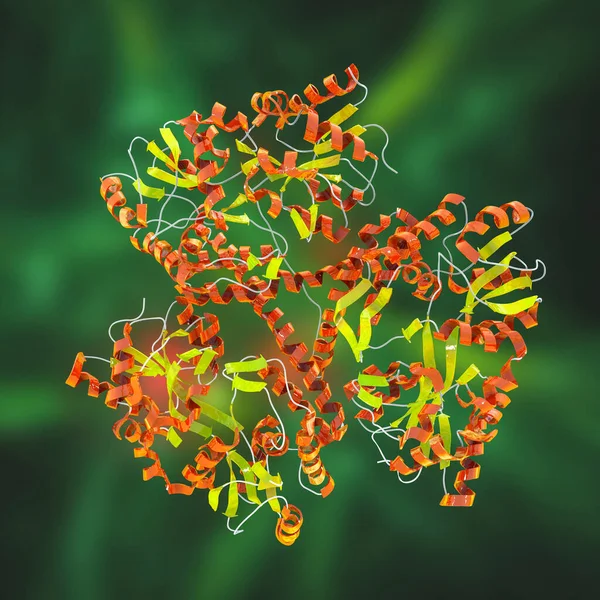 Molécula Proteína Huntingtin Proteína Codificada Pelo Gene Htt Ilustração Htt — Fotografia de Stock