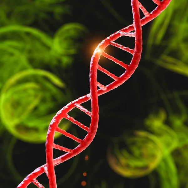 Molécule Adn Double Hélice Illustration Thérapie Génique Mutations Génétiques Troubles — Photo