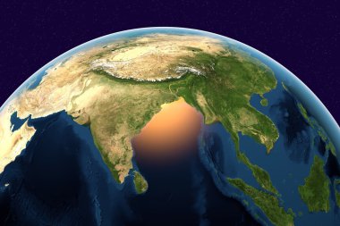 uzaydan Hindistan