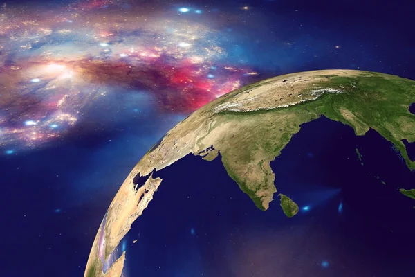 Індія в день з космосу — стокове фото