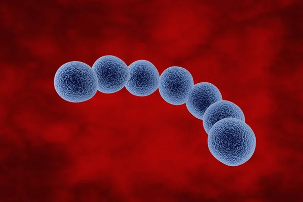 Bakterie Streptococcus — Zdjęcie stockowe