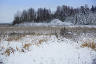 İlk kar yere kapsamış