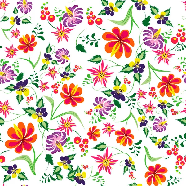 Etnik boyama tarzında çiçek aranjmanı # 1