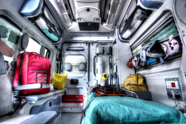 All'interno di un'ambulanza in HDR — Foto Stock