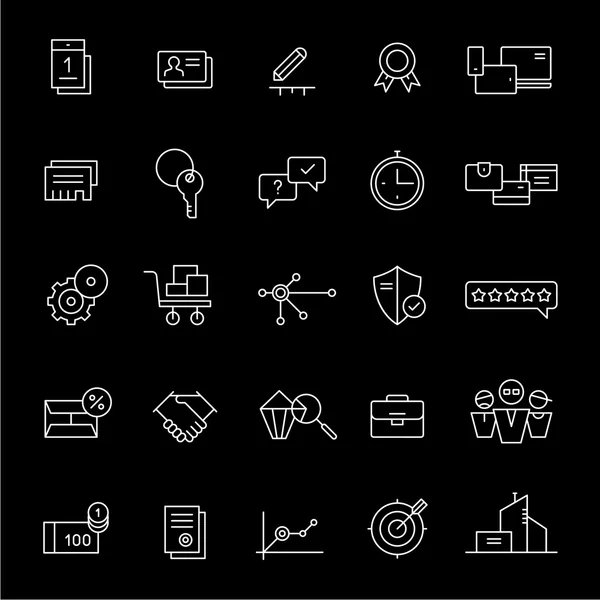 Иконы для целевых страниц и интернет-магазинов. Белый . — стоковый вектор