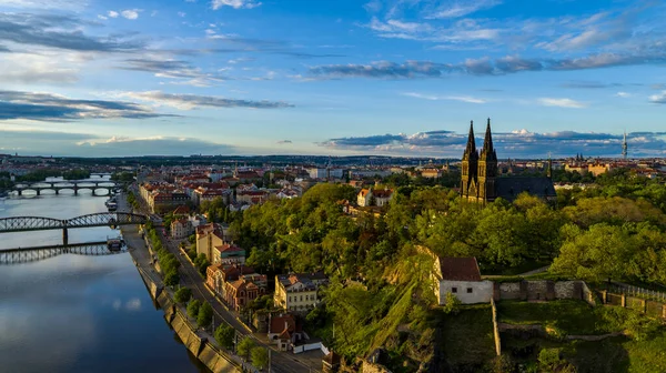 Vysehrad Pohled Starou Prahu — Foto de Stock