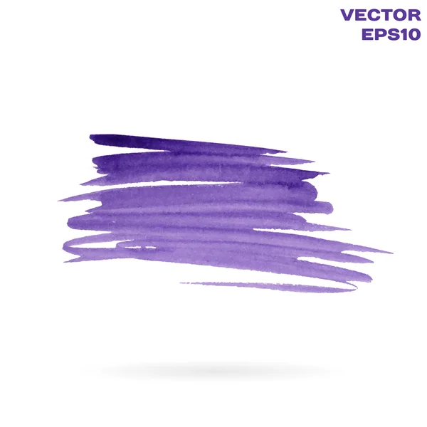 Violettes Aquarell handgemaltes Gestaltungselement. heller Hintergrund für Text. hochauflösende Spur. Vektor eps10 — Stockvektor