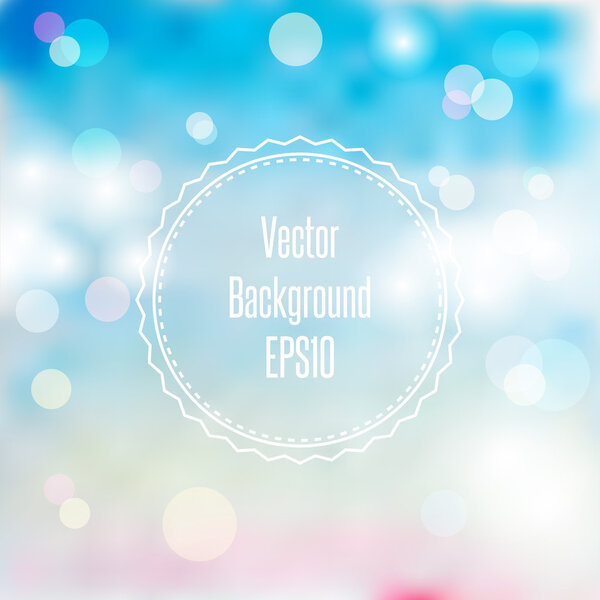 Blurred spring or summer abstract background in light pastel colors with bokeh copyspace for your text.