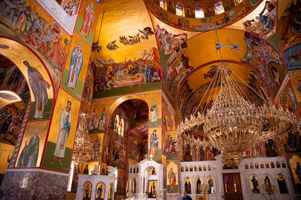 Pintoresco Interior Del Monasterio Agios Gerasimos Cefalonia — Foto de Stock