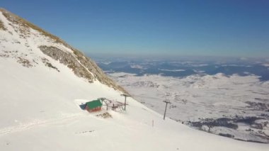 Savin Kuk, Durmitor 'daki teleferik istasyonunun hava görüntüsü