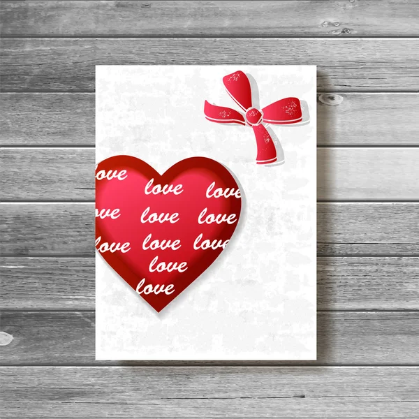 Happy valentines day card.vector. — Wektor stockowy