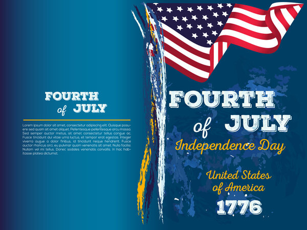 Happy Independence Day Poster, 4th of July.