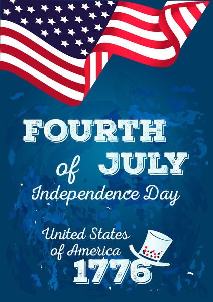 Happy Independence Day Poster, 4th of July.