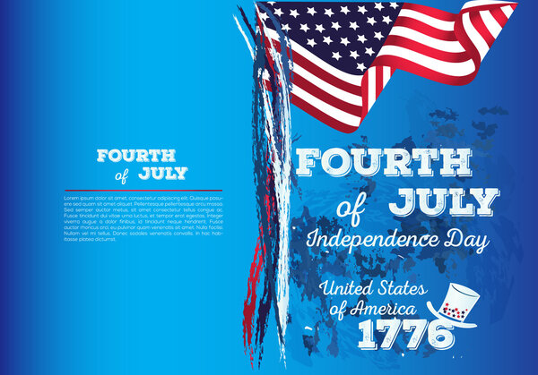 Happy Independence Day Poster, 4th of July.