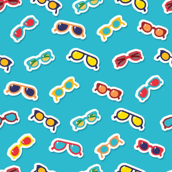 Seamless sun glasses pattern. Background for you a summer vacation design.