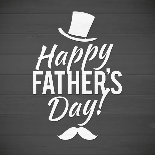 Szczęśliwy dzień ojca życzeniami zadowolony ojcowie dzień karta typu retro starodawny czcionki — Wektor stockowy