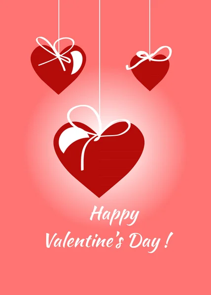 Happy valentines day card. vector.flyer background. — Stock Vector