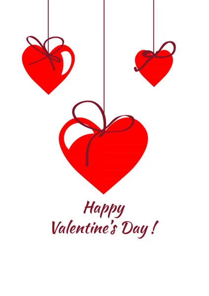 Happy valentines day card. vector.flyer background. — Stock Vector