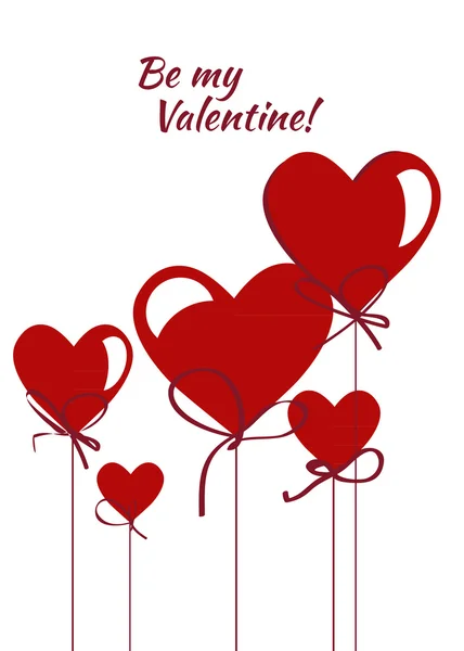 Happy Valentijnsdag card.vector.flyer achtergrond. — Stockvector