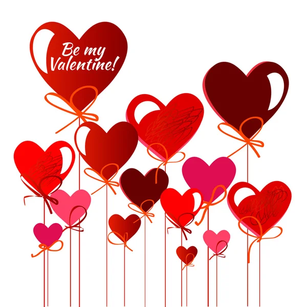 Happy valentines day card.vector.flyer background. — Stock Vector