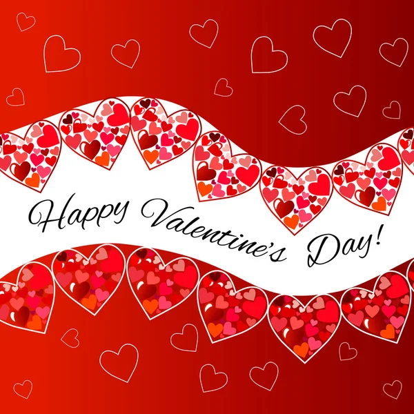 Happy Valentines dag card.vector.flyer baggrund med hjerter – Stock-vektor