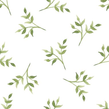 Yaprak suluboya desen