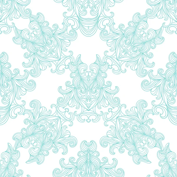 Patrón sin costura de encaje ornamental — Vector de stock